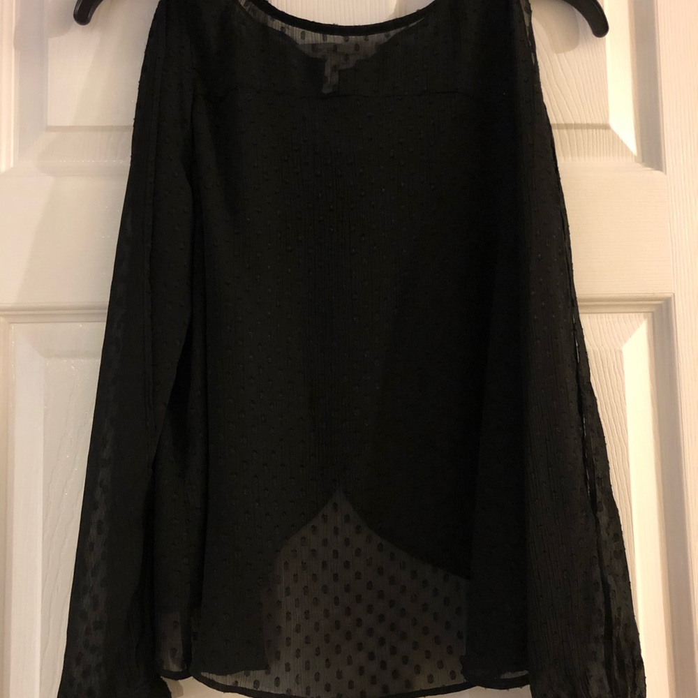 Bcbg generation sheer shirt in xxs